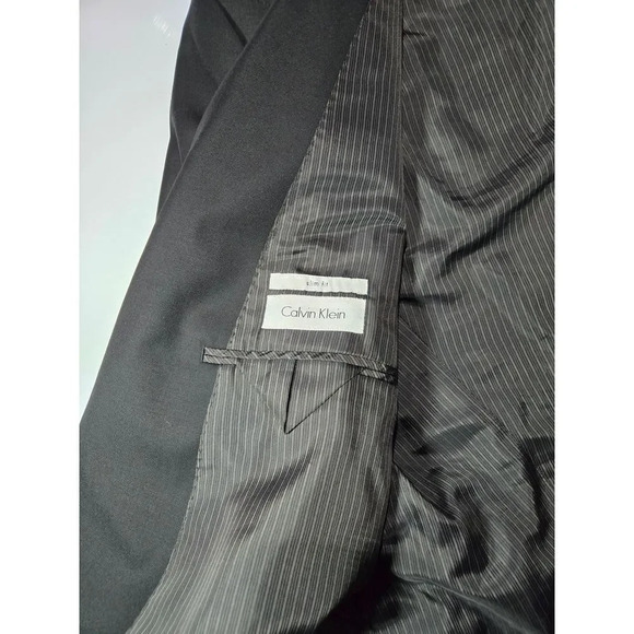 Classic Charcoal Gray Men's Suit Blazer Business Professional ‎ Formal Wear - Picture 9 of 9